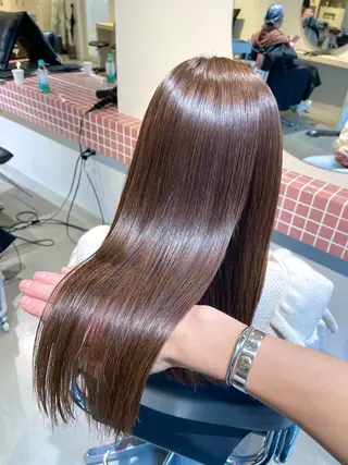 セミロング パーマ eto所属・髪質改善スペシャリス ト長尾勇弥/梅田中津のヘアスタイル