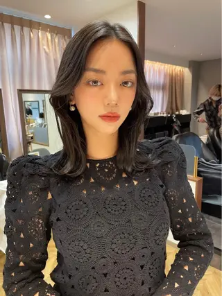 ミディアム カラー Lond  mare 🦋ayana🦋のヘアスタイル