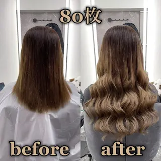 ロング KOSEI シールエクステのヘアスタイル