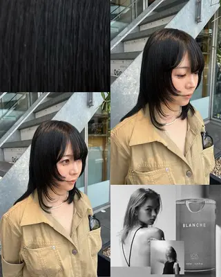 カラー イケハラ ナナミのヘアスタイル