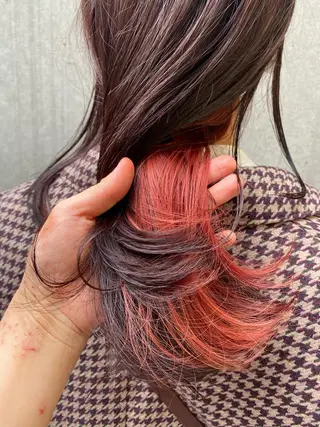 セミロング カラー 三浦 望のヘアスタイル