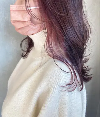 セミロング カラー 🕶️佐藤 海李🐏のヘアスタイル