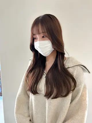 セミロング 韓国🇰🇷ボブ✂︎ レイヤー✂︎三吉明人のヘアスタイル