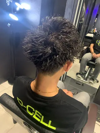 ショート メンズ メンズパーマ/難波/ 心斎橋　室園亮佑のヘアスタイル