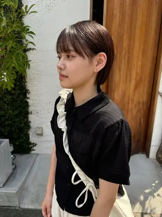 ショート カラー Chiho / 梅田 / ボブ/ パーマのヘアスタイル