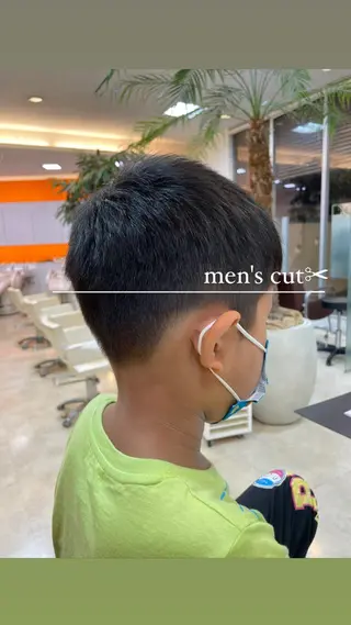 ショート メンズ キッズ 大宮｜メンズカット ダブルカラー｜パーマのヘアスタイル