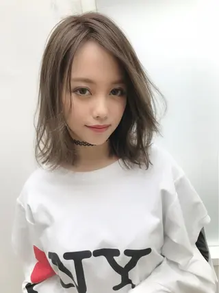 ミディアム イメチェンカット無料 中高生(女子)限定のヘアスタイル