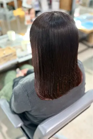 セミロング カラー 菊地 紗矢のヘアスタイル