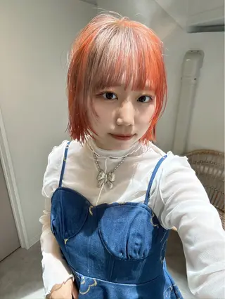 ショート kyon.hair 韓国カットカラーのヘアスタイル