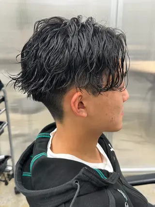 パーマ メンズ WERULE pivot cross店所属・髪質改善/岡崎 亮のヘアスタイル