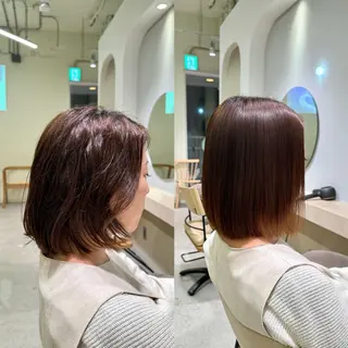 ulu名古屋栄所属・落合しほ/韓国ヘア/ 髪質改善/縮毛矯正のヘアスタイル