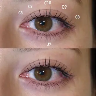 マツエク・マツパ NORA hinataのマツエク・マツパデザイン