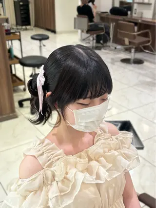 ミディアム ヘアアレンジ Ash桜新町🌸/ Koyuki ❄️のヘアスタイル