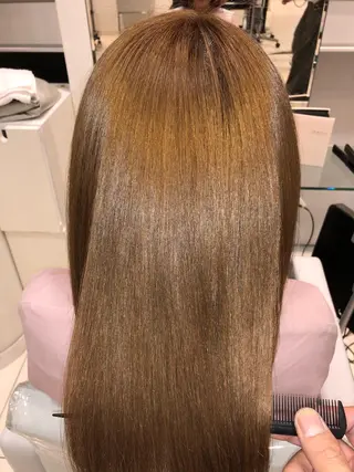 ロング パーマ 縮毛矯正/髪質改善/ ブリーチ/東陽町✨のヘアスタイル