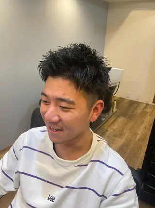 メンズ フリーランスシェアサロンルレイル所属・心斎橋/メンズ /ルレイル/地形真希のヘアスタイル