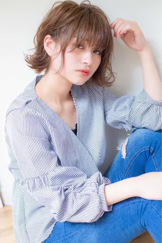 ミディアム 髪質改善縮毛矯正 リピートNo.1米倉のヘアスタイル