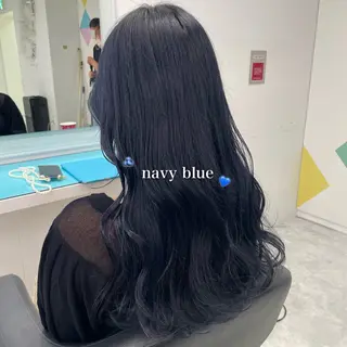 ロング カラー 韓国っぽ♡寒色/暗髪 🫧MOEKA🦋のヘアスタイル