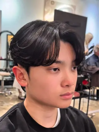 ショート パーマ メンズ ダウンパーマ/韓国 ヘア/ブリーチ/桑本のヘアスタイル