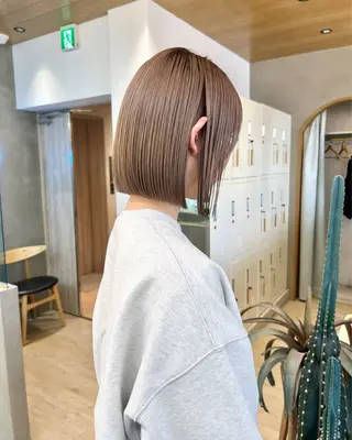 ショート 🩵縮毛矯正/ブリー チ/髪質改善/いつかのヘアスタイル