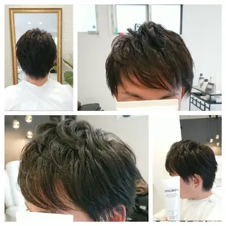 ショート パーマ メンズ アイブロウ la kaori secretの眉毛・アイブロウイメージ