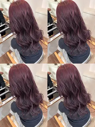 ロング カラー 志田 萌のヘアスタイル