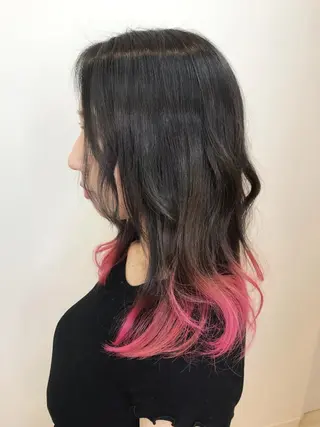 ロング カラー 湯浅 了一のヘアスタイル