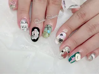 ショート Quick Sukarupu 高田馬場店所属・Quick Sukarupuのネイルデザイン