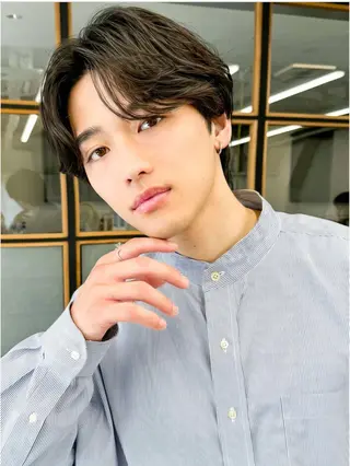 ショート パーマ メンズ 加藤 いくみのヘアスタイル