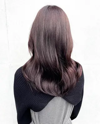 セミロング ブリーチなし透明感カ ラー×韓国ヘア♡ヒデのヘアスタイル