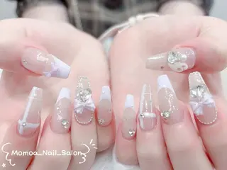 ネイル Momoa nail salon所属・MoMoA Nail ネイル長さ出し専門店のネイルデザイン