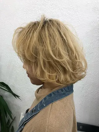 ミディアム SALOWIN GINZARay2店所属・石澤 諒のヘアスタイル