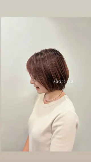 ショート Haruka韓国風 似合わせカット♡のヘアスタイル