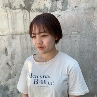 ショート カラー 韓国×巻ける髪質改善 💍maki💍のヘアスタイル