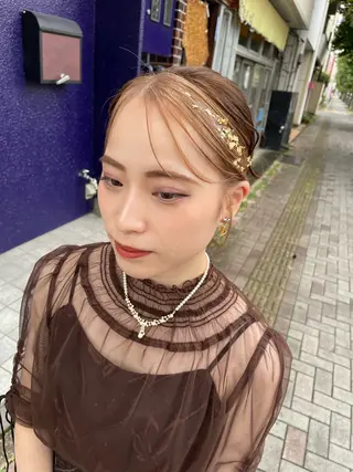 ヘアアレンジ オノ アカネのヘアスタイル