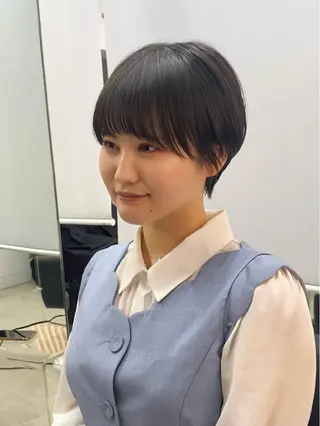 ショート ハイライト、レイヤー カット/西梅田/中西のヘアスタイル