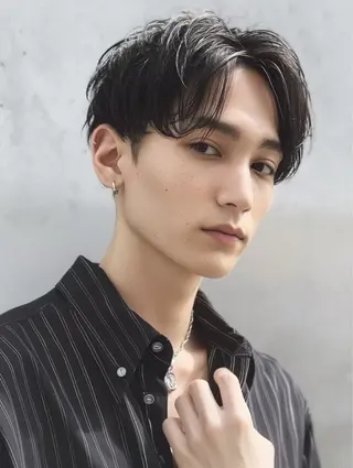 ショート メンズ ナチュラル×色気パ ーマ 渋谷/マナミのヘアスタイル