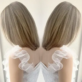 ミディアム カラー 竹内啓太 ボブのヘアスタイル