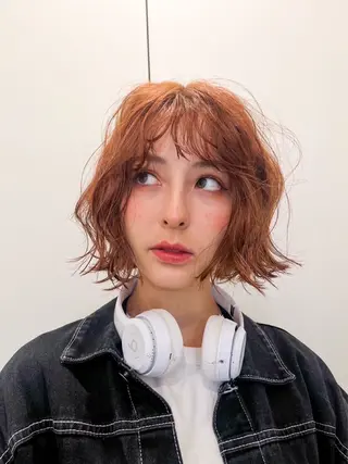 カラー rina/レイヤー ／メンズカットのヘアスタイル