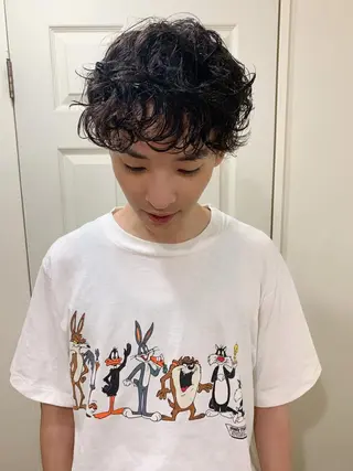 パーマ メンズ スパイキーショート/ メンズヘア/hugeのヘアスタイル