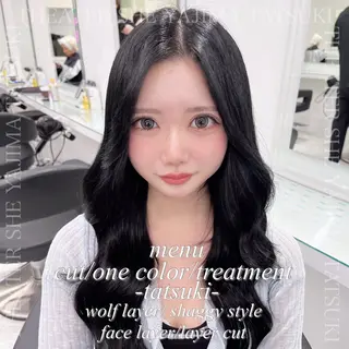 ロング カラー 🪼ウルフNo.1 池袋　タツキ🪼のヘアスタイル