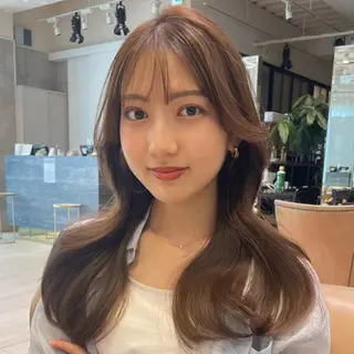 ロング カラー 韓国🇰🇷透明感 ERIのヘアスタイル