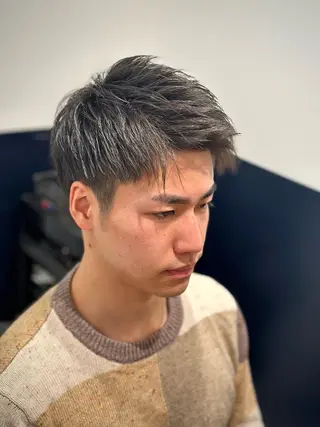 メンズ アイブロウ 銀座メンズ ビジネスショートのヘアスタイル