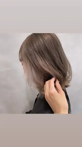 ミディアム カラー ✨似合わせ特化美容師 WILL上村 拳吾のヘアスタイル