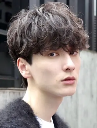 ショート パーマ メンズ fifth 原宿　【フィフス】所属・fifth/メンズ パーマ/川﨑泰就のヘアスタイル