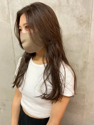 セミロング SALT WATER  恵比寿所属・SALTWATER AYARIのヘアスタイル