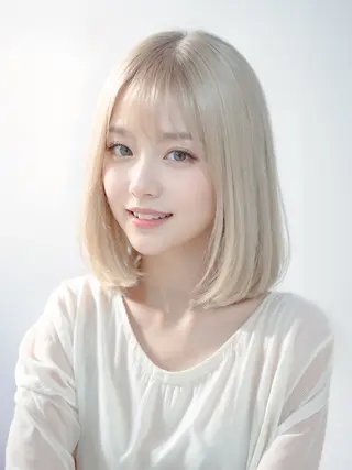 ミディアム カラー AZuR所属・⭕️雰囲気似合わせ /カットモデル募集のヘアスタイル