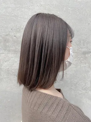 セミロング カラー eclair.髪質改善&トリートメント所属・【艶髪、透明感】西村 有司のヘアスタイル