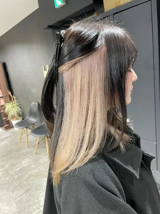 ミディアム ハンソン ディンのヘアスタイル