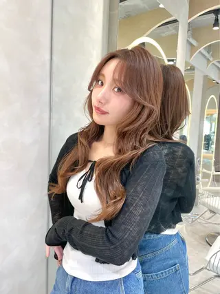 ロング 韓国レイヤー 🧸🤍ちずみのヘアスタイル