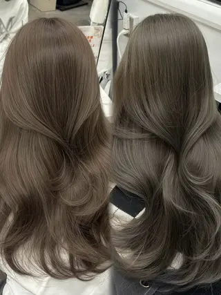 ロング カラー 透明感カラー 古山 結季🌙🖤のヘアスタイル